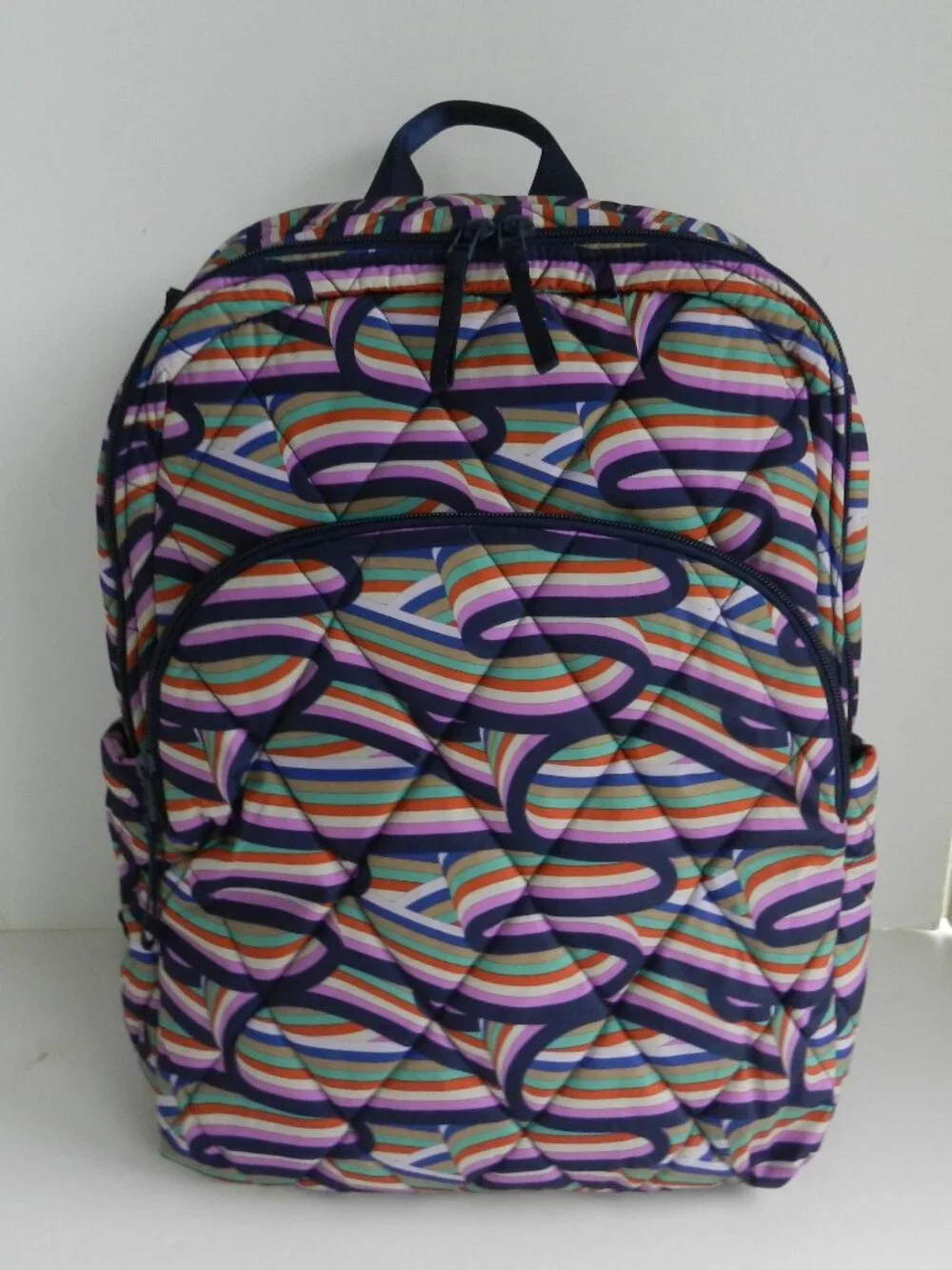 Vera Bradley Ultralight Essential LARGE Backpack Laptop Bag in Retro Ribbons